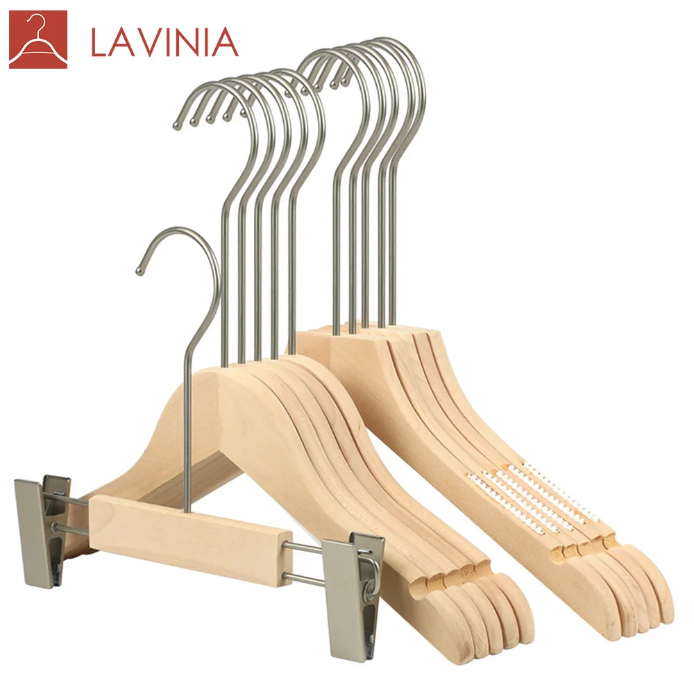 High Quality Natural Baby Hook Wooden Light Clothes Hanger
