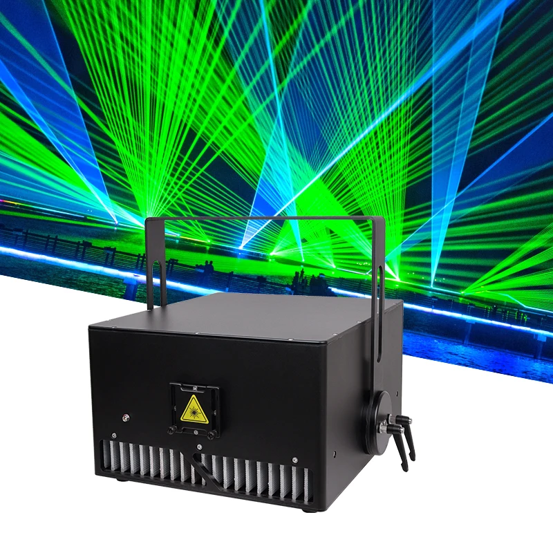 8W 10W 15W Colorful 40K 50k Fast Scanning System High Power Outdoor  Animation Laser Light Waterproof