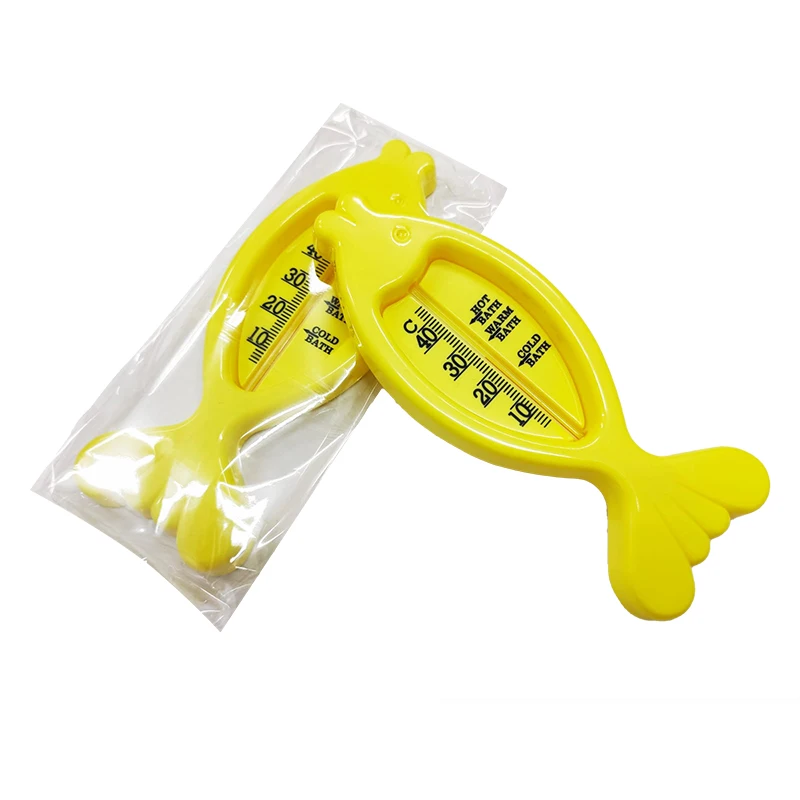 Baby Bathroom Safety Bathtub Temperature Yellow Fish Shape Water Thermometer