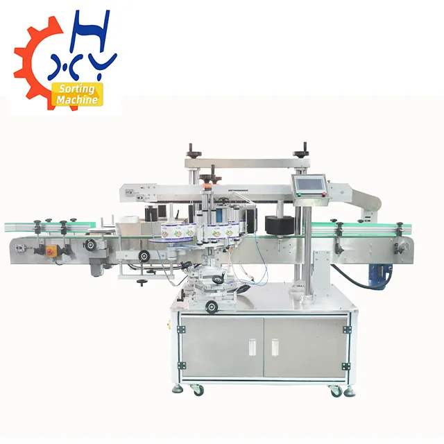 Y-pack High Quality Commodity Double Side Sticker Labelling Machine Automatic Adhesive Labeling Machine