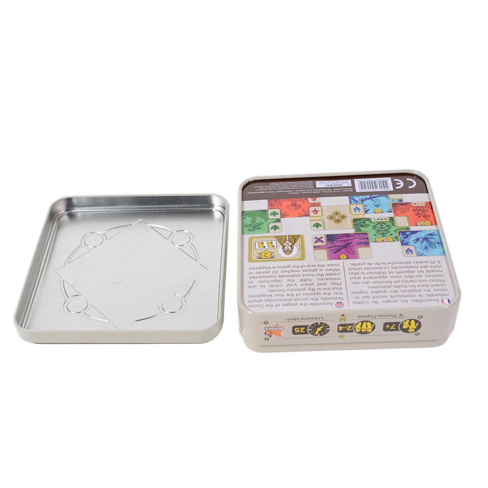 Factory Custom Cartoon Food Metal Tinplate Tin Box Candy Snacks Biscuit Tea Gift Packaging Tin Cans Cookie Container Iron Box