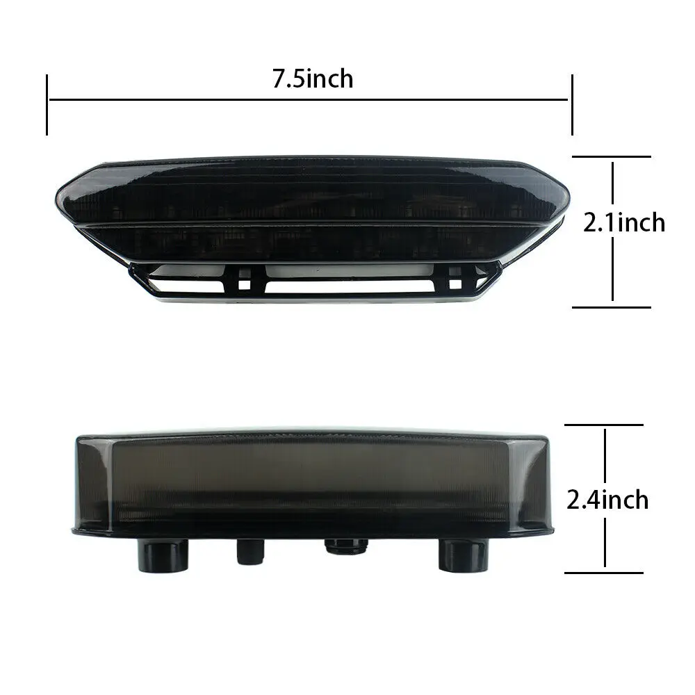 ATV/UTV Parts & Accessories Smoke Lens LED Taillight Assembly Brake Light for Yamaha YFZ450