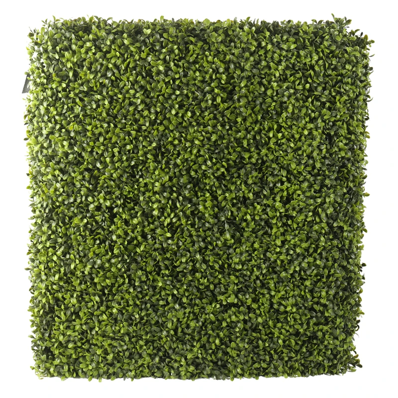 china factory UV-proof plastic grass boxwood wall fence artificial green panel hedge for garden decoration