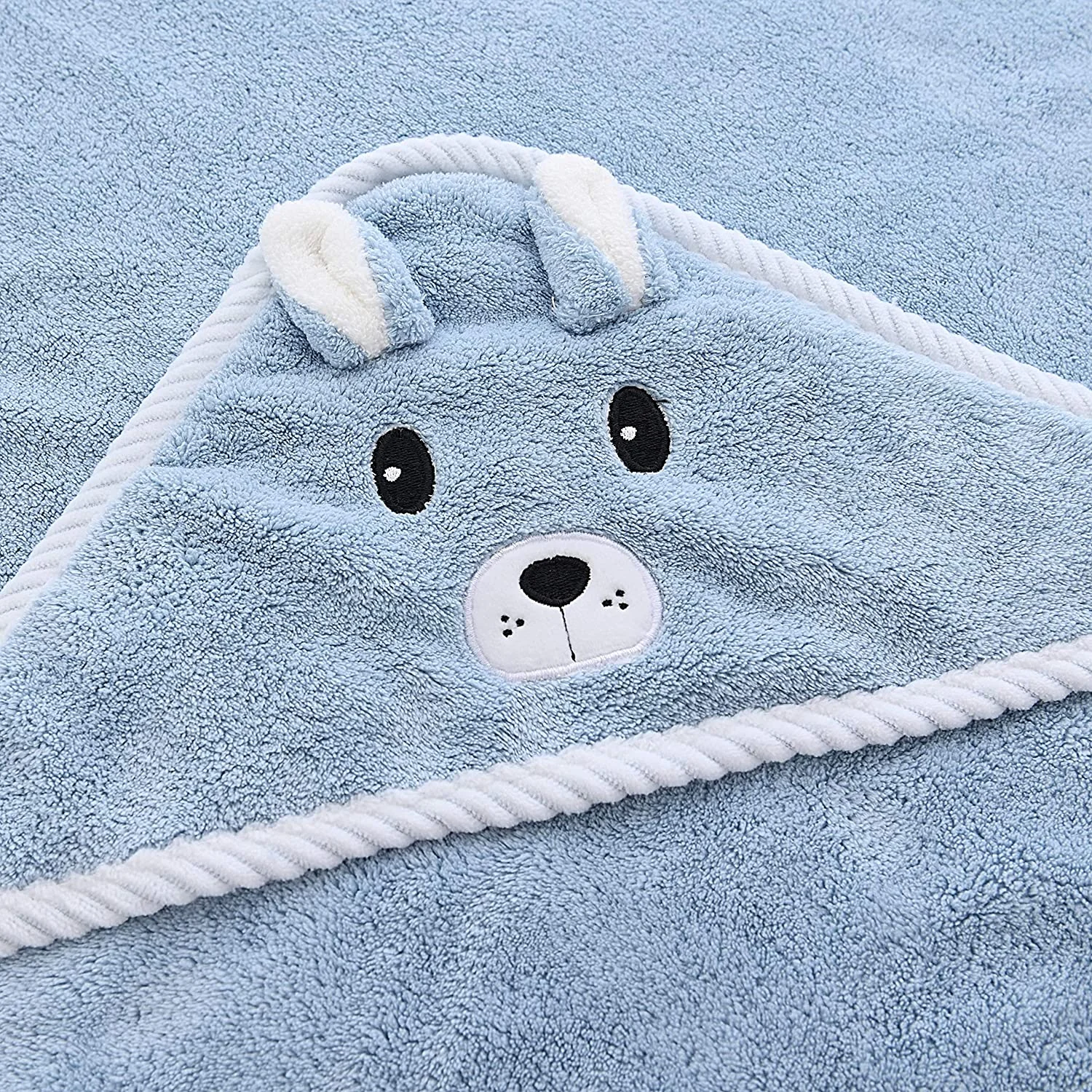 Extra Soft  Custom Animal Design Terry Fleece Baby hoodie terry cloth bathrobe hooded baby blanket bath towel set