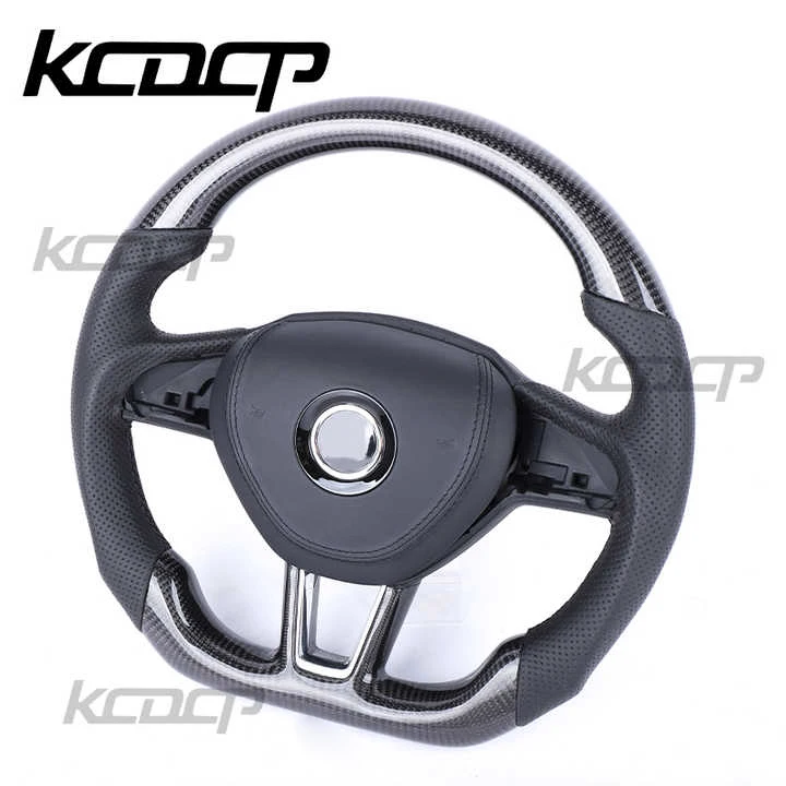 For Skoda Octavia RS SkodaYeti Fabia RS Carbon Fiber Steering Wheel
