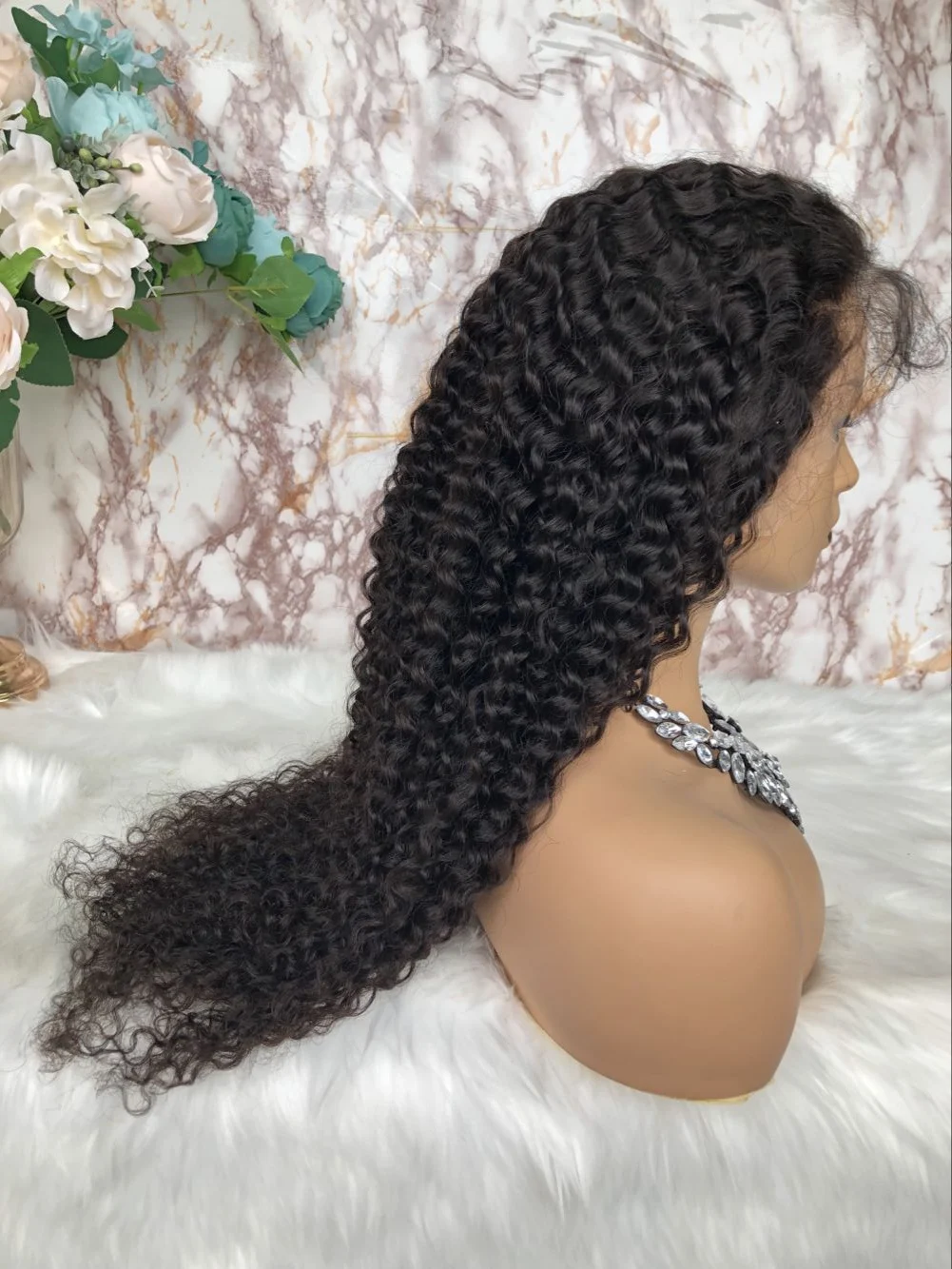 
Hot Selling Wigs For Sale Online Human Hair Medium Brown Lace Baby Hair Front Lace Wig 