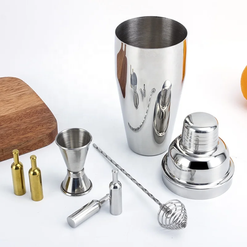 23pcs Perfect Home Bartending Kit Stainless Steel Bar Tool Set with Stylish Acrylic Stand