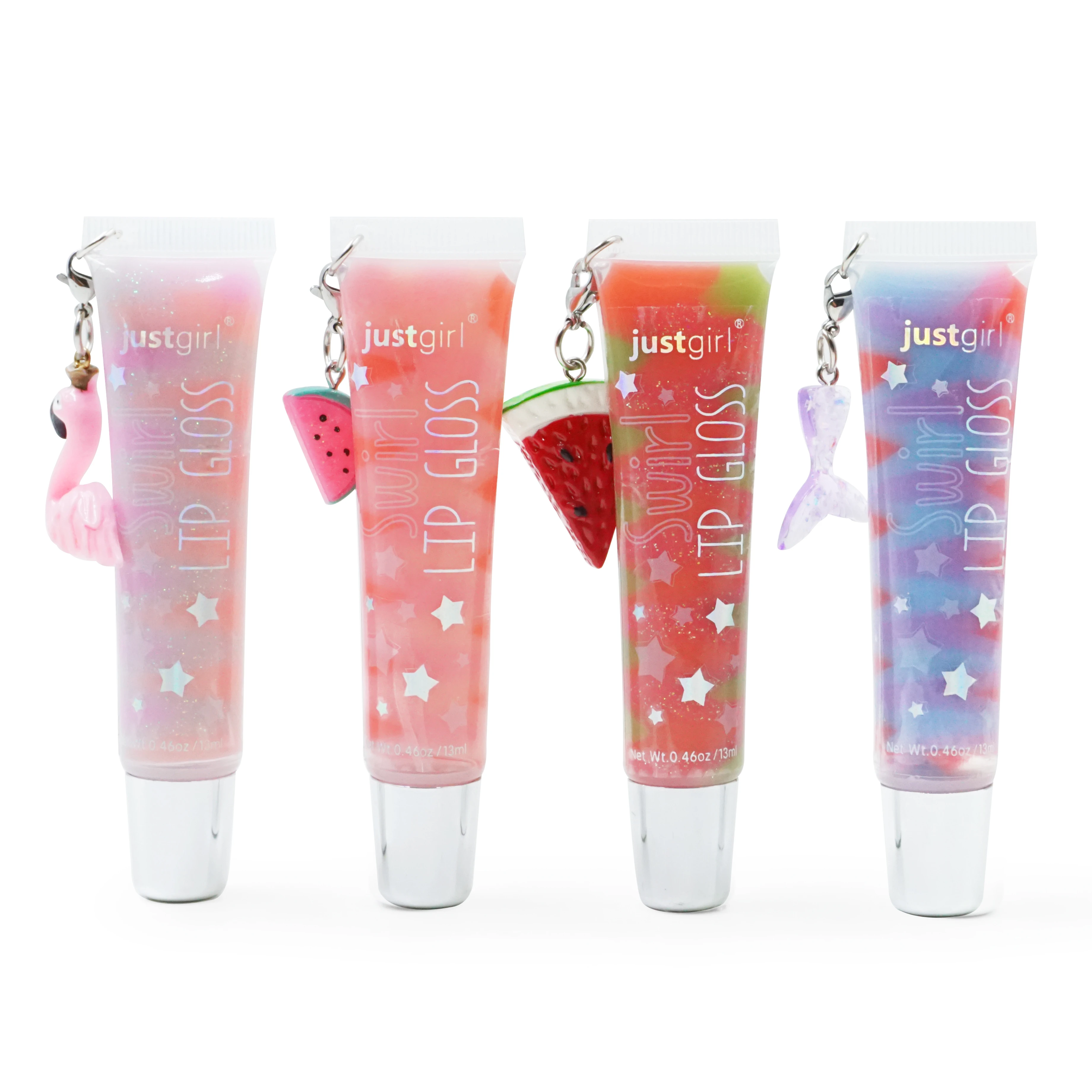 Sparkle keychain kids lip gloss for beauty girls lipgloss bulk