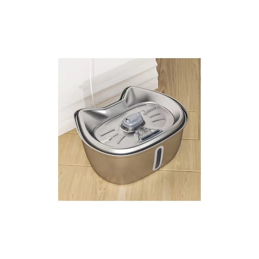 Wholesale 3.2L 304 Stainless Steel Cat Pet Mute Drinker Feeder Bowl Automatic Pet Water Fountain