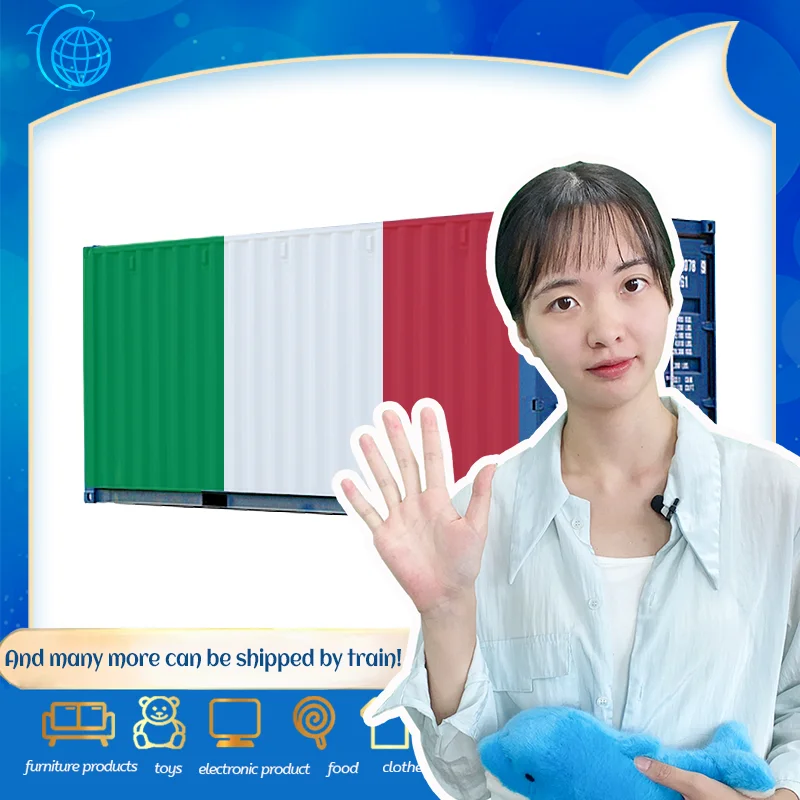 Top logistics fcl lcl container freight forwarders railway cargo train shipping to Italy Europe from china