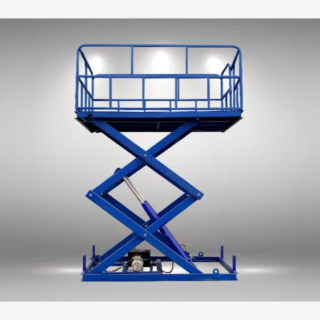 500kg loading air electric lifting construction scaffold stage lift tables prefabricated platform equipment for building.