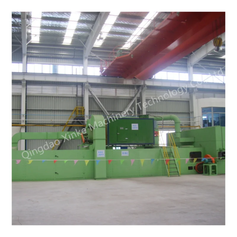 XINKE Automatic Tunnel Shot Blasting Machine with agricultural machinery shell spraying line