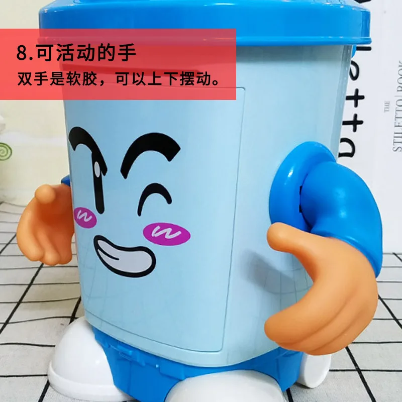 The new big trash can automatically rolls coins atm piggy bank electronic piggy bank safe money box for Children
