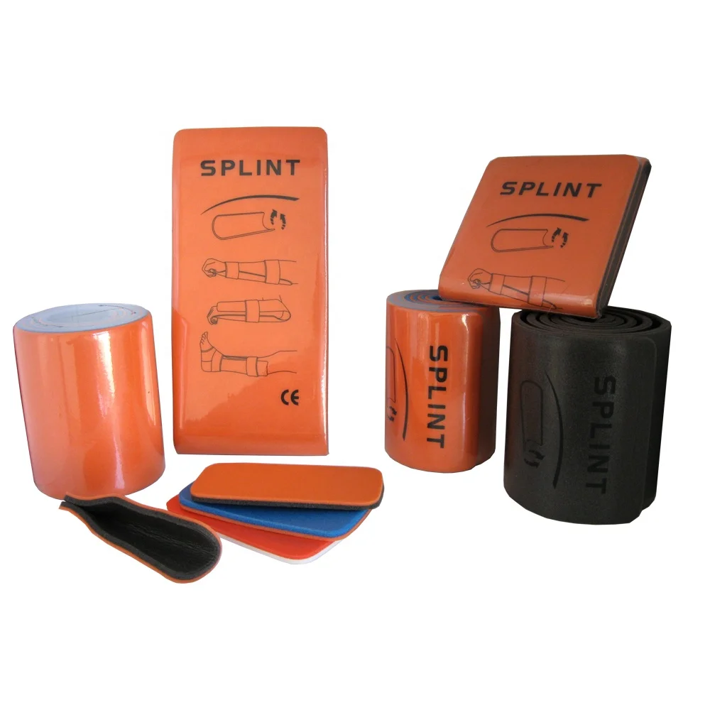 Factory Supply CE Approved Medical Aluminum Foam Polymer Splint Flexible Fracture Wrist Roll Folded Splint