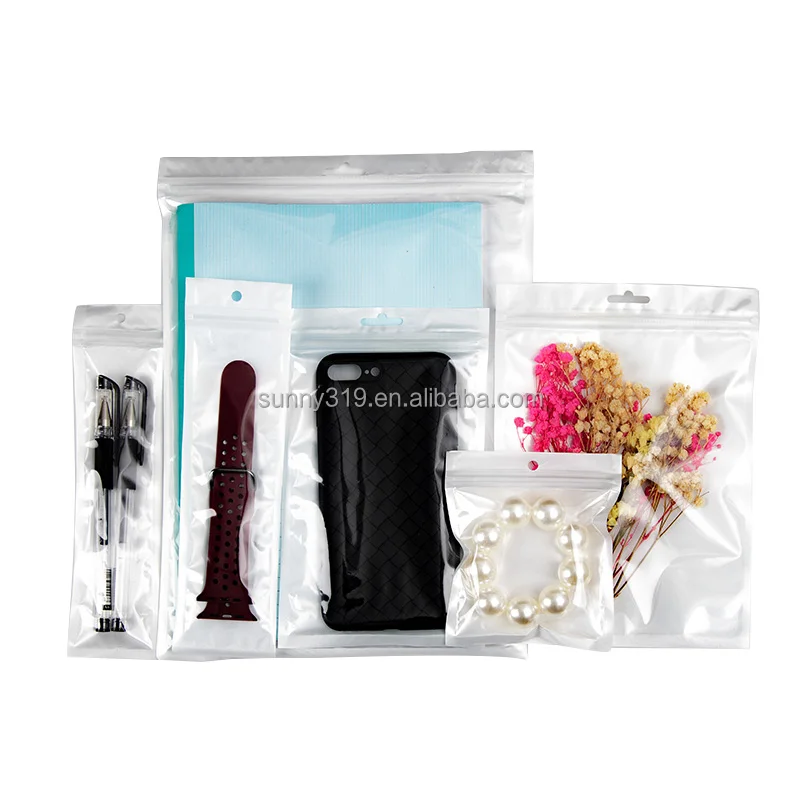 China factory wholesales high quality packaging plastic opp bag custom size printed ziplock bag with logo
