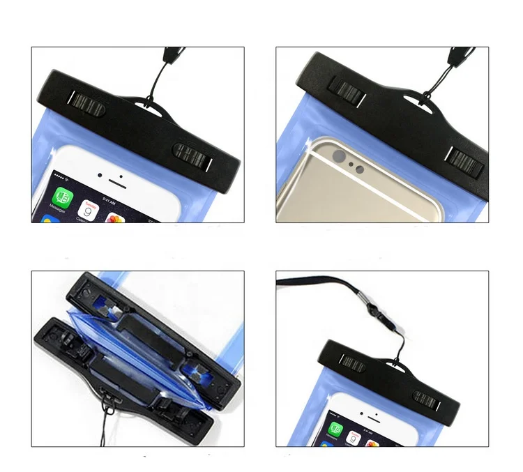 2022 Universal Water Proof PVC Mobile Phone Cases Clear Pouch Waterproof Bag,Water Proof Cell Phone Bag With Lanyard