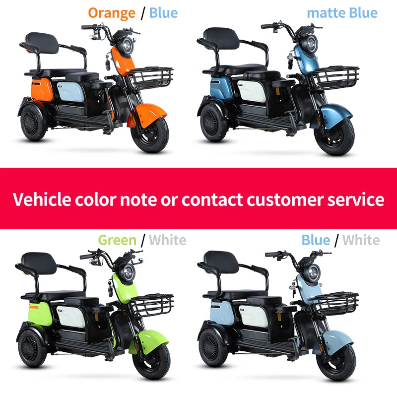 Paige electric scooter triciclo motorized tricycles trike 600w big power for adult kids e tricycles 60v 3 wheel motorcycle