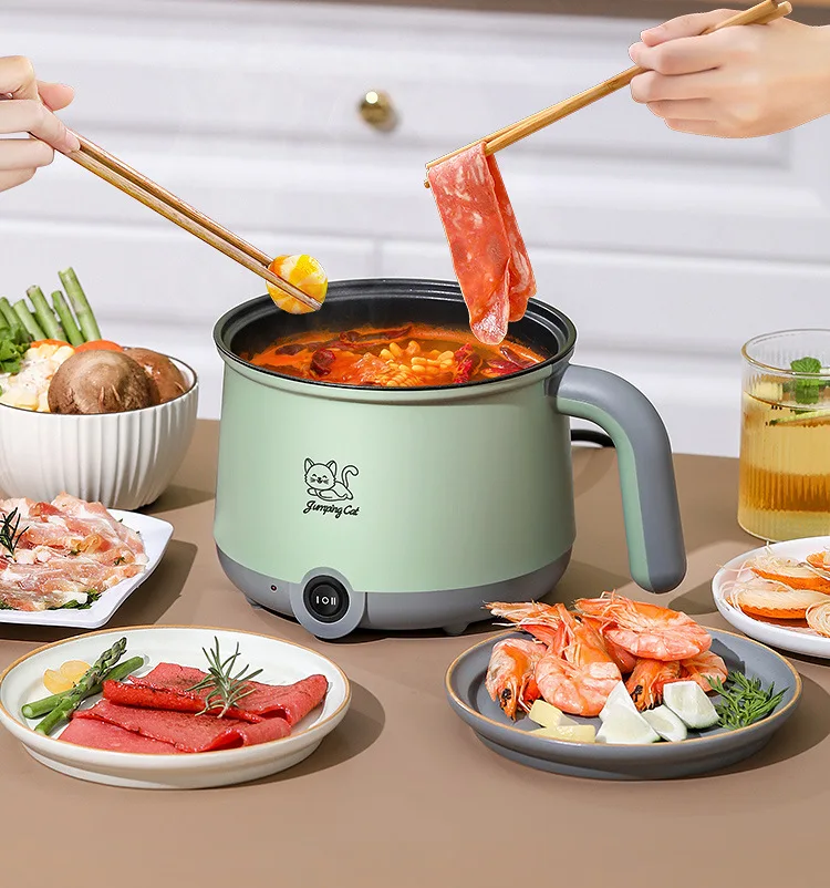multifunction mini hotpot cooker commercial noodles rice cooker portable electric stanlies steel  cooker household