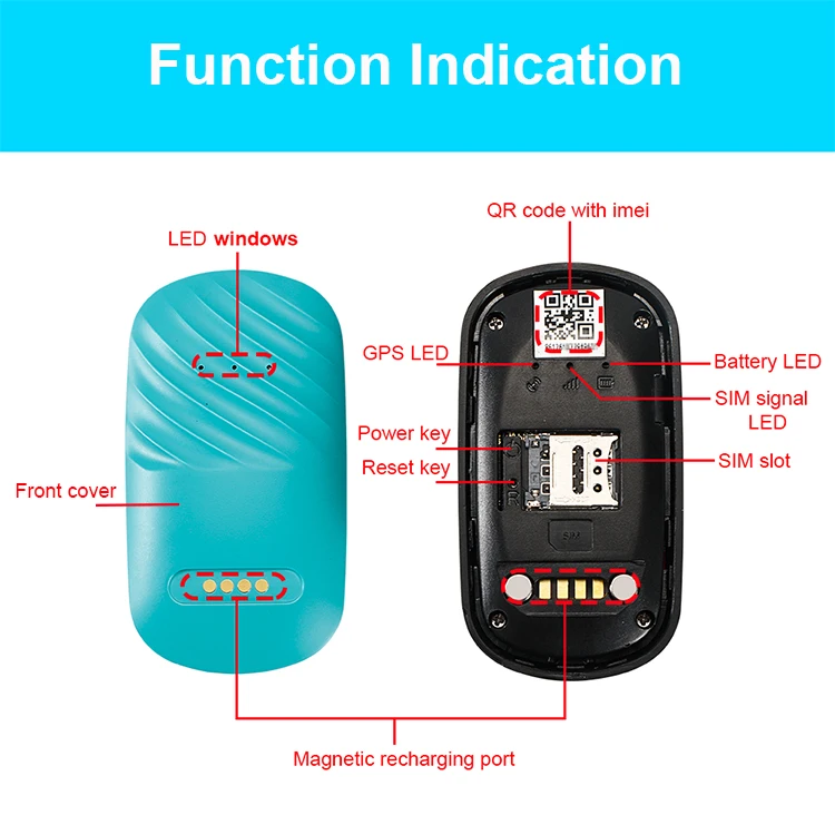 Pet Anti-loss Locator Intelligent Waterproof Tracking Location Collar GPS Locator GPS Dog Cat Accessories