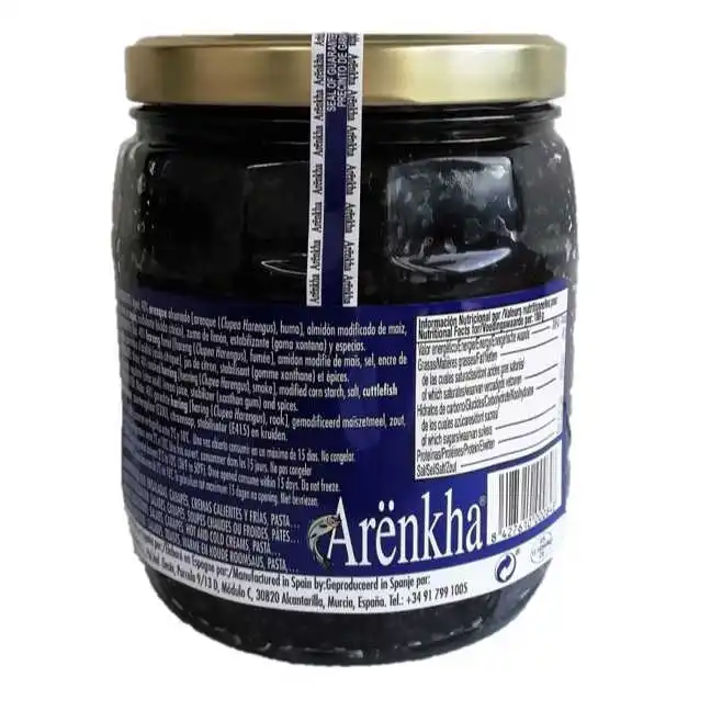 New Arrival 900G Glass Jar 31Oz Herring Pearls In Spain Caviar Substitute Smoky And Fishy Herring Pearls