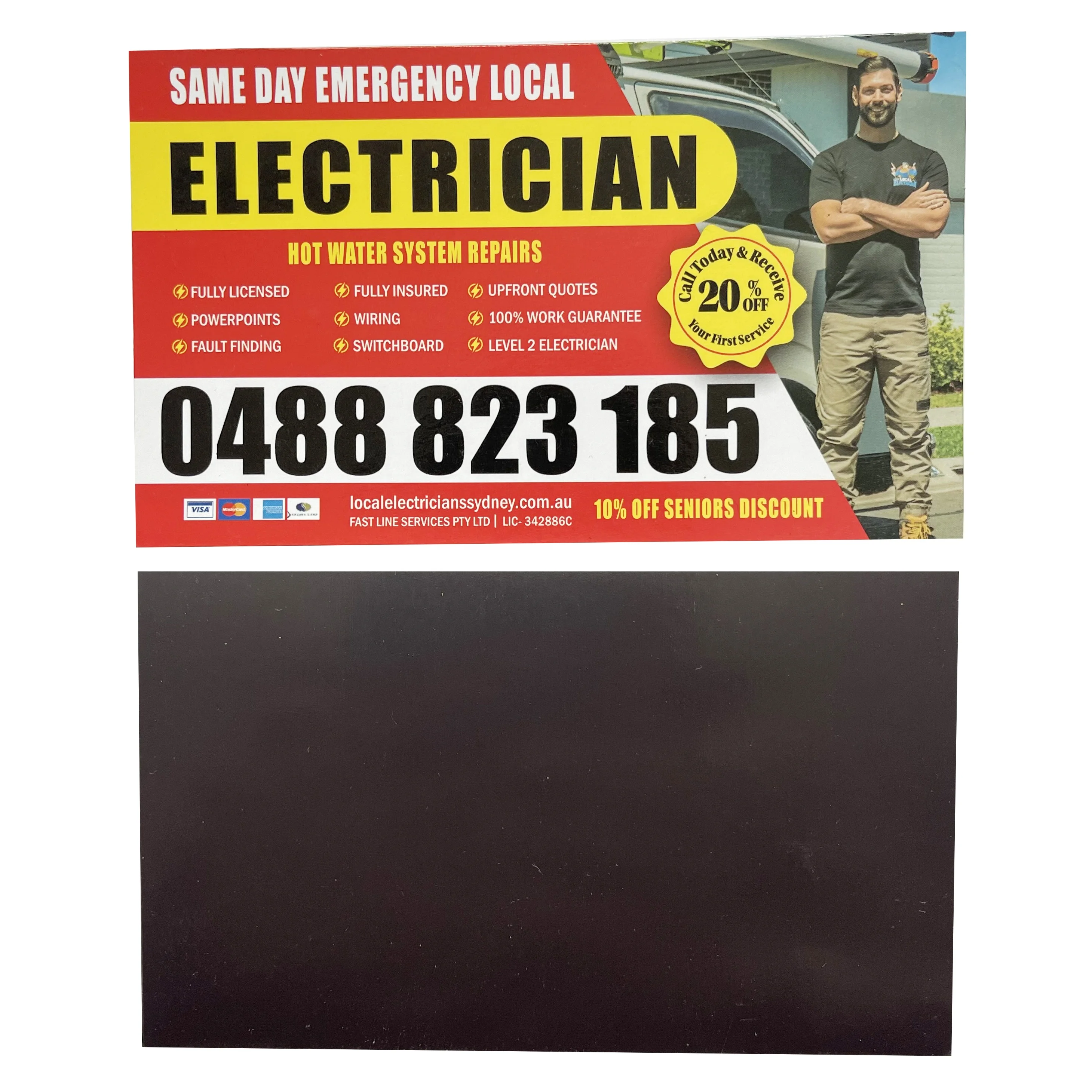 High Quality 3.5*2inch Real Estate Agent Marketing Business Card Fridge Magnets