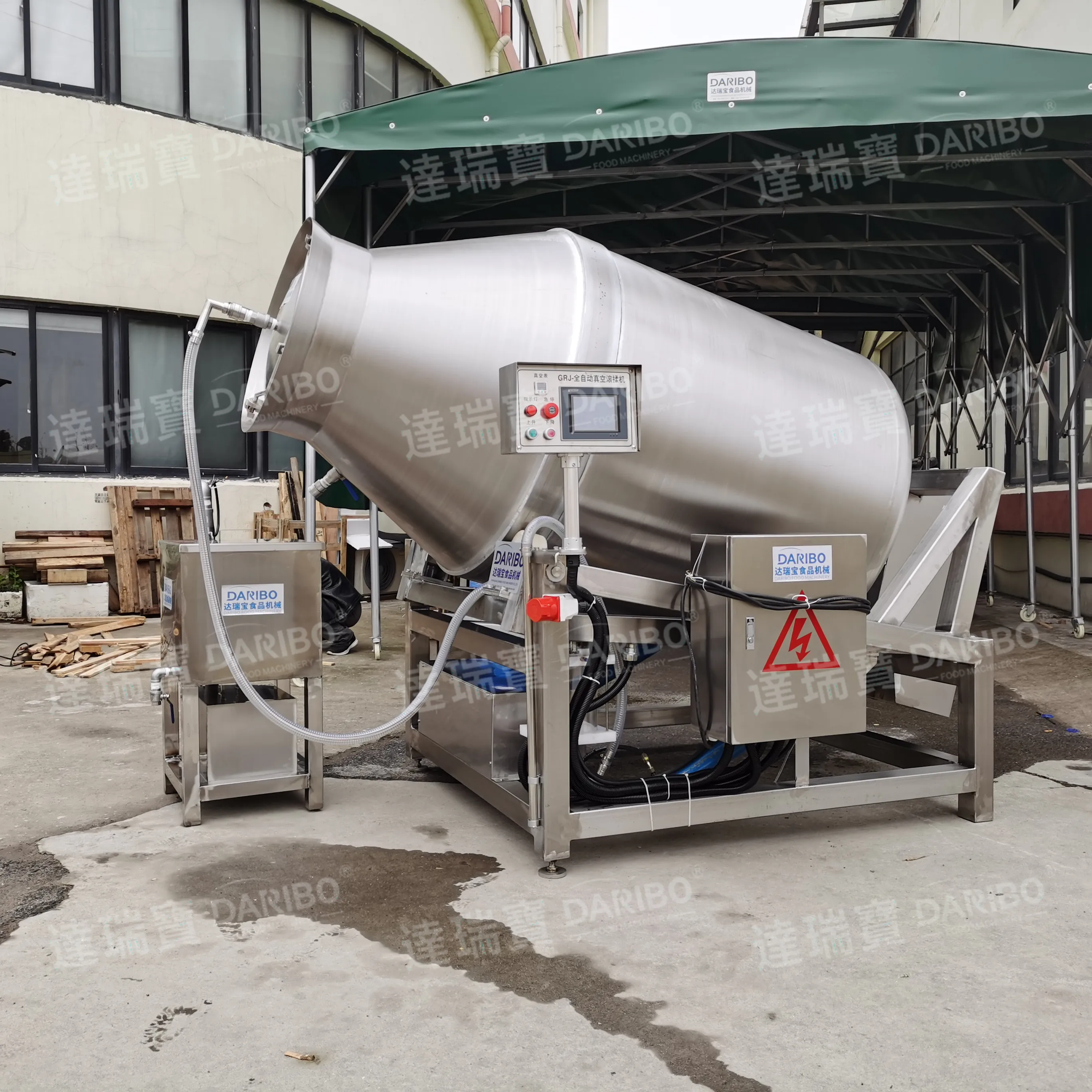 Vacuum Meat Mixer Machine Electric Industrial Stainless Steel Marinade Equipment for Beef Meat Chicken Pickle Machinery