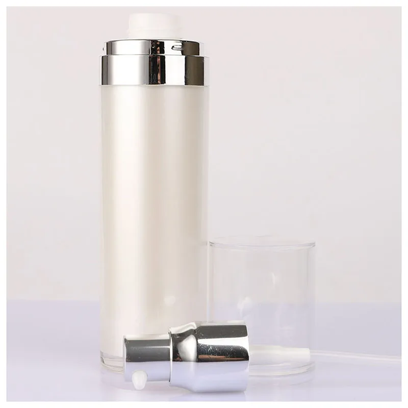 Airless Pump Serum Dispenser Cosmetic Packaging Set 30ml Acrylic Luxury Bottles