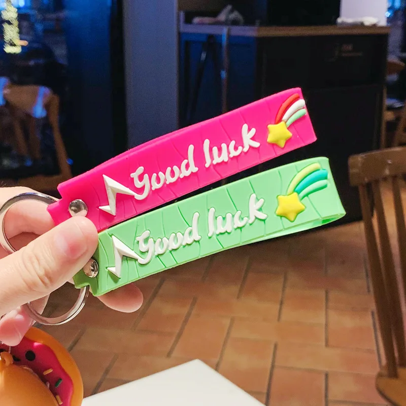 3D pvc Sweet Donut  Food Keychain for Sweet Donut Theme Party Favors Pendant for Kid Toy Ornament Souvenirs Gift Food key chain