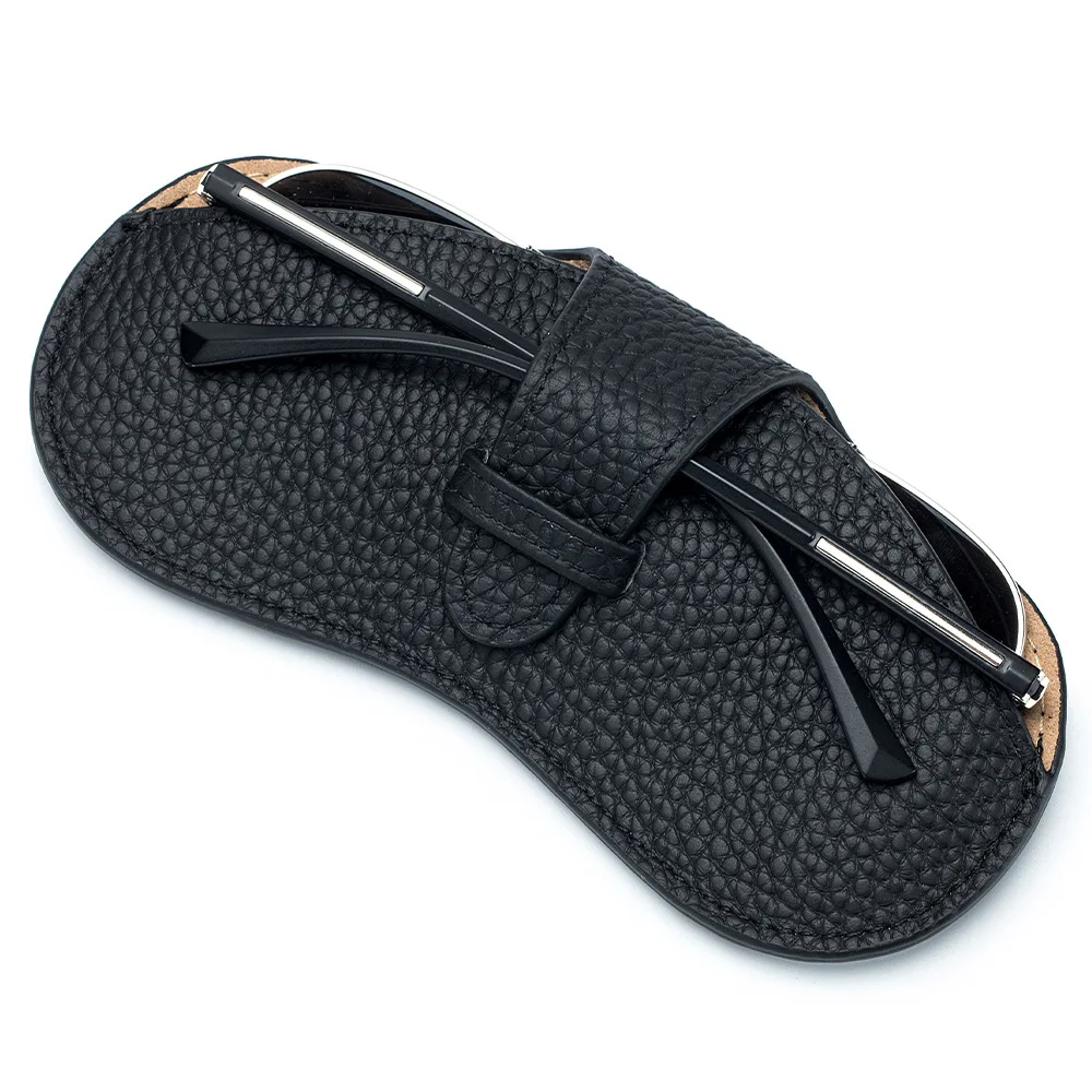 YT1341fashion Wholesale Leather pebbled glasses bag Sunglasses Storage case Bag sunglasses pouch