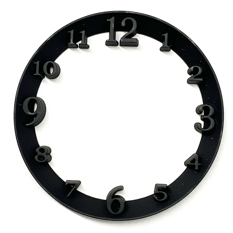 Watch Accessories Skeleton Ring Watch Dial for Women Men Analog Quartz Arabic Numerals Watch