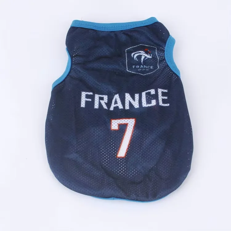 Hot Sale Pet Clothes Dog Jerseys Vest Luxury Basketball Football Jerseys Fan Apparel Dog Cat Summer Mesh Vests