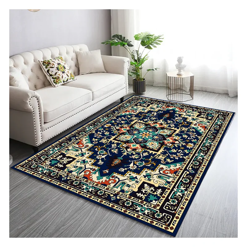 High Quality Royal Floor Fabric Modern Luxury Crystal Velvet Carpet Rug
