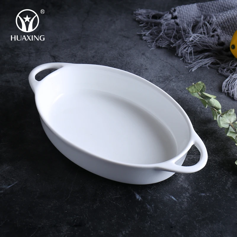 High quality ceramic porcelain bread plates baking dishes trays for kitchen