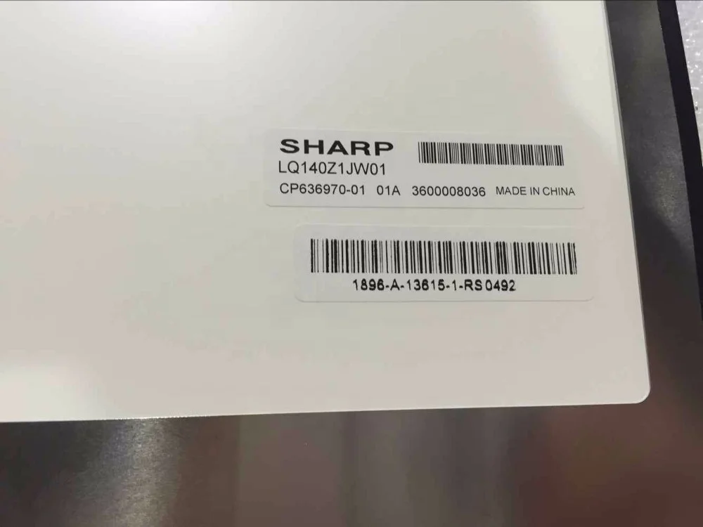 LQ140Z1JW01 3200x1800 SHARP 14.0 inch EDP laptop lcd PANEL