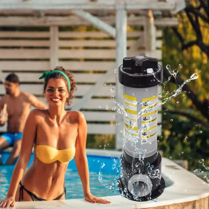 Factory Direct Black High Efficiency Precision Floater Chlorine Tablets Dispenser for Pool