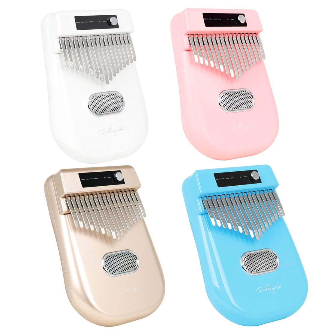 2022 Hot sale factory wholesale cheap beginner macarons 4 tone electronic EQ 17 key kalimaba thumb piano