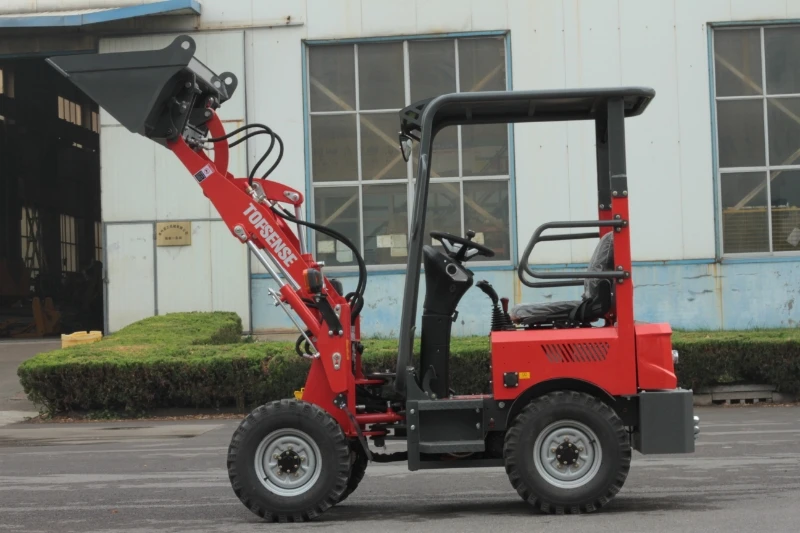 Topsense High quality 0.4ton loader machine small front end compact battery Mini Wheel Loader with CE