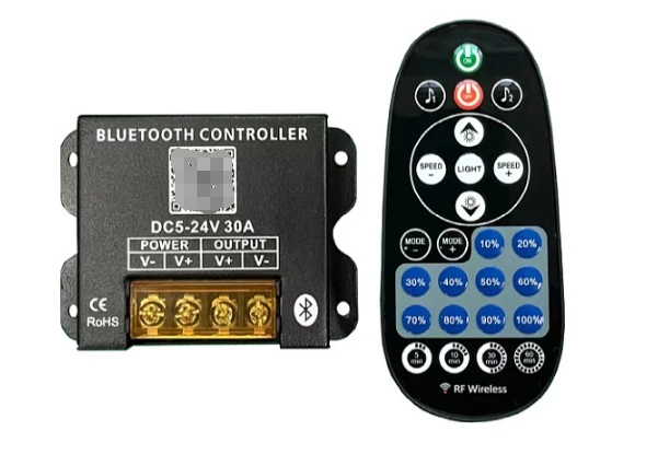 RF wireless remote control monochrome dimmer knob stepless 40A high power light strip billboard light box