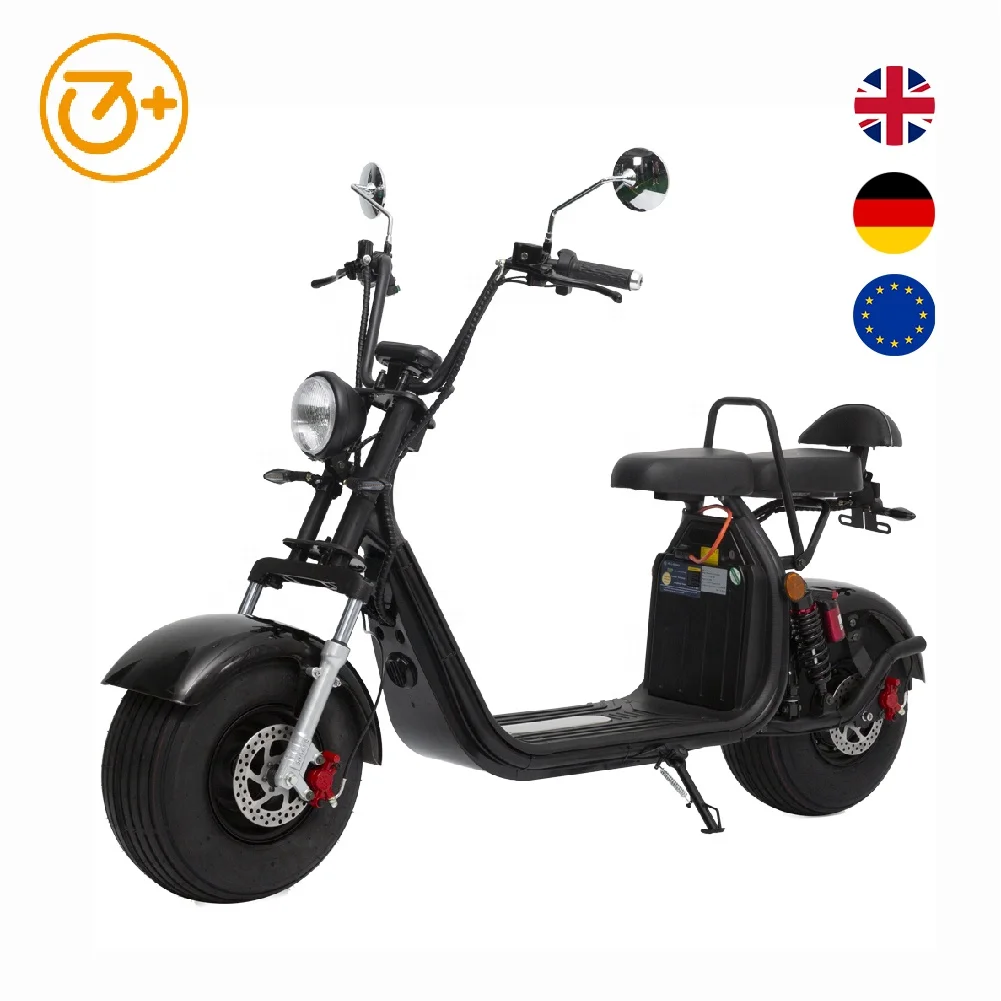 City Coco EEC COC Approved Electric Moped Scooter 2000W 45Km/h Two Wheel No Folding E Bike Warehouse in EU