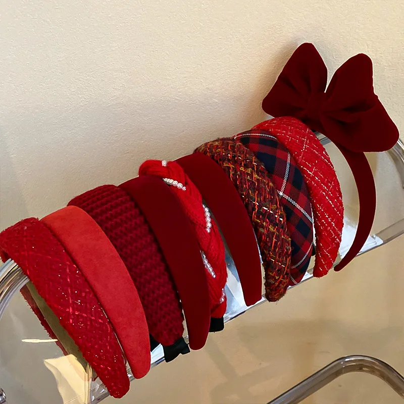 yha50230  chinese new year gift lunar new year gift bow headband kids hair band