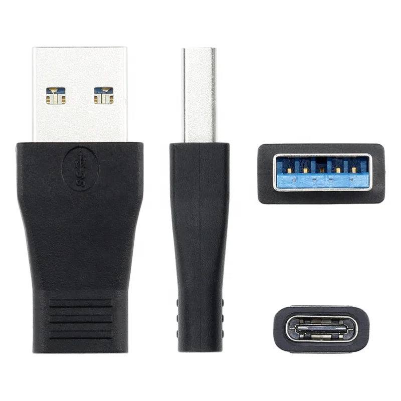 Бестселлер ult-unite, черный ПВХ Переходник USB Type C мама в USB 3,0 Type A папа