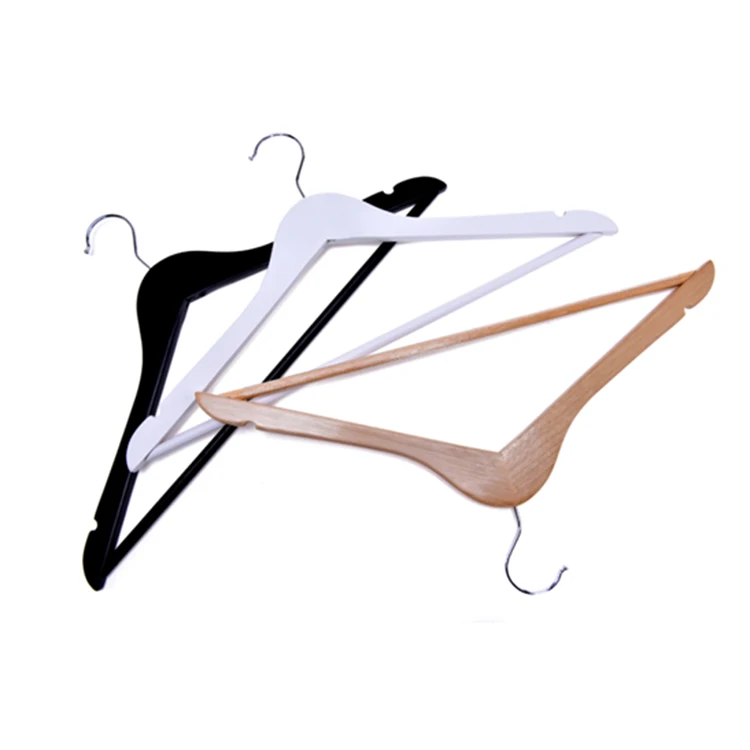 2023 Kindome factory Cheaper cheaper price promotion B grade wooden clothes  hangers for supermarket