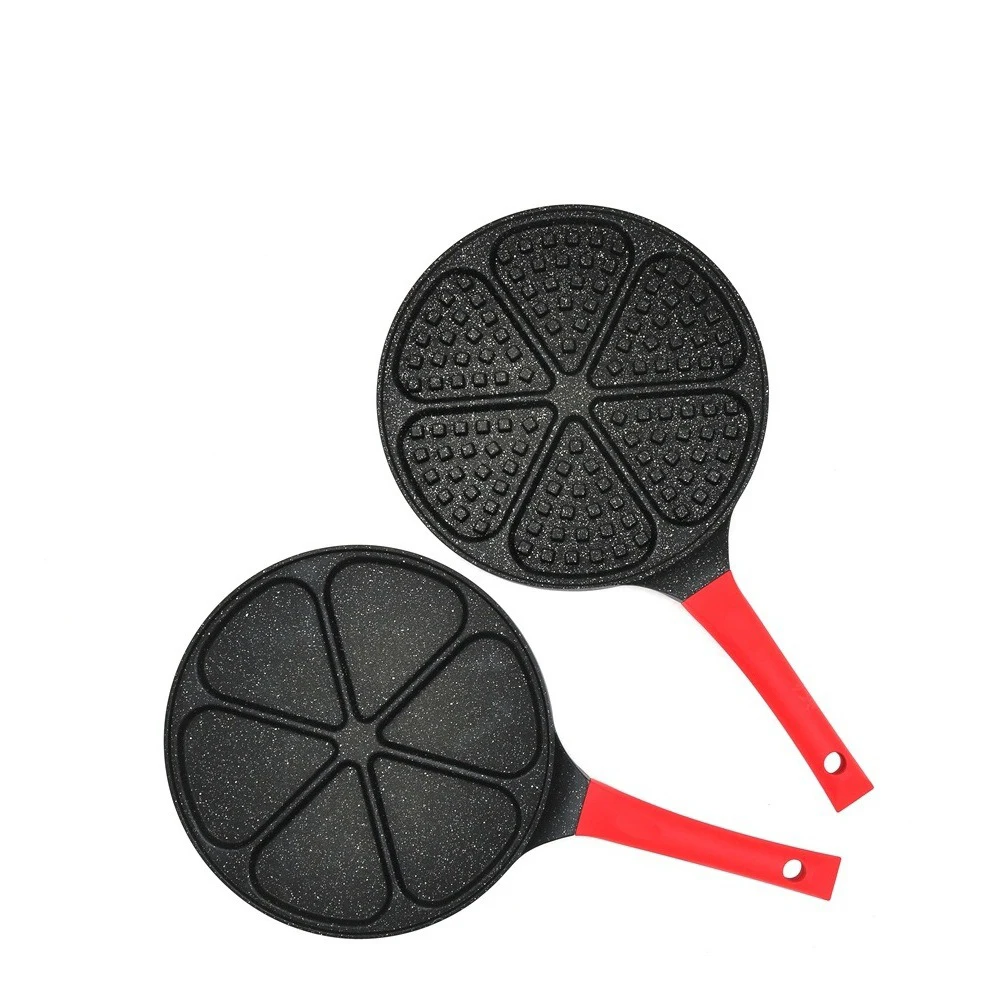 Aluminum alloy die-cast multi-pattern non-stick pan breakfast plate cake mold pizza plate steak frying pan