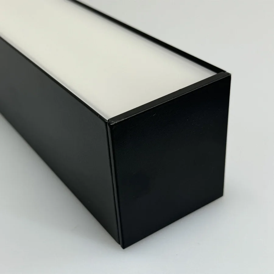 Matt Black Linkable LED Linear Profile Light with 100lm/W Real UGR<19