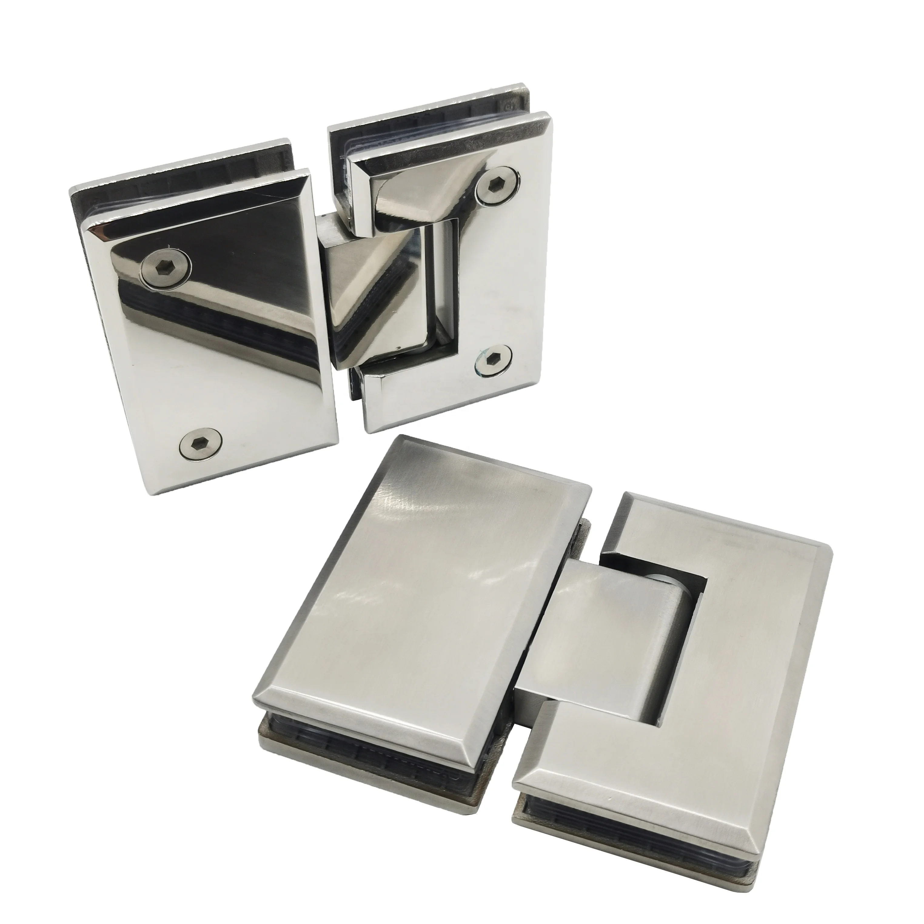 Зажим для душа со стеклянной дверью и шарниром на 180