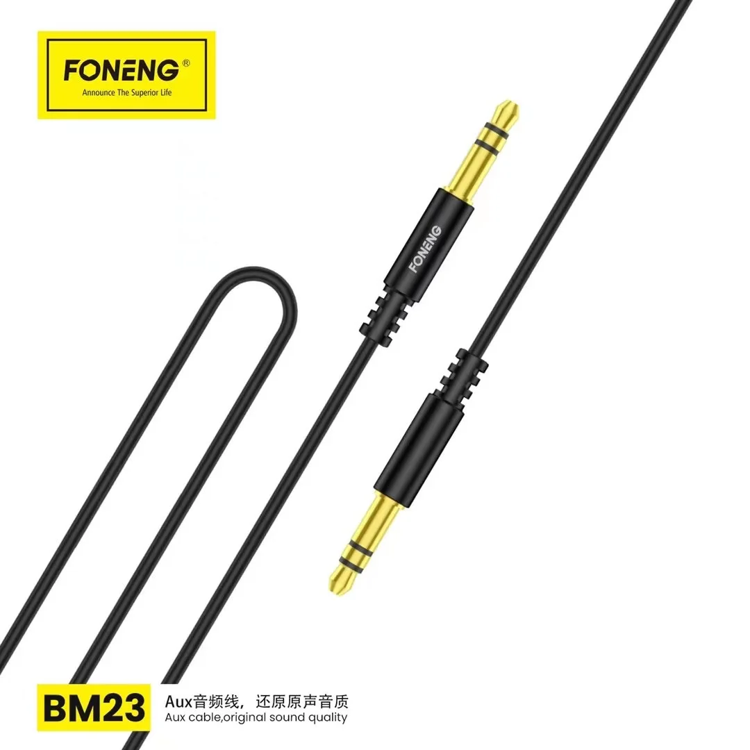 BM22 3.5mm AUX Audio cable 3ft Audio Cable for Car Mobile Speaker Wide Audio Compatible Cable