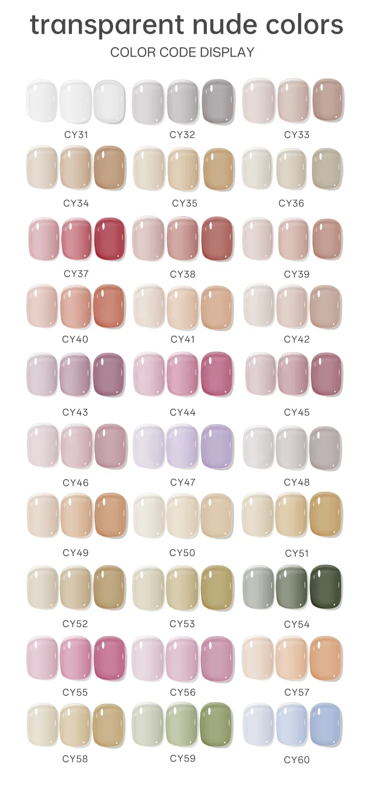 manicure painting color led uv gel nail polish painting 60 Colors Card Gel Polish Set 60 Painting Gel Polish Kit for Nails