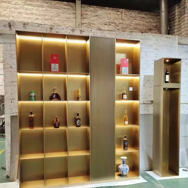 High-grade custom stainless steel display cabinet Goods display cabinet