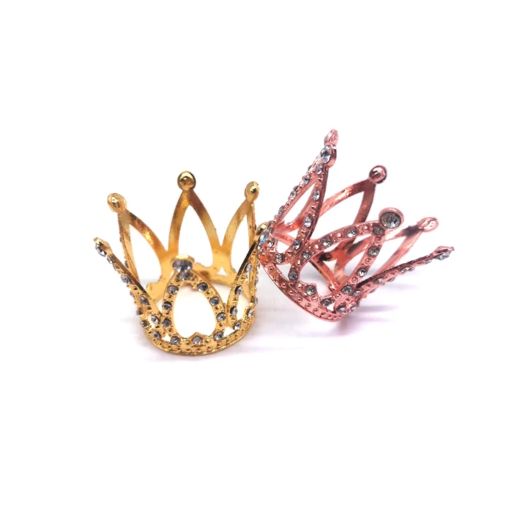 Mini Baby Crown Tiny Queen Crown Small Princess Headpiece Rhinestone Tiara for Baby Shower Christmas Graduation or Easter