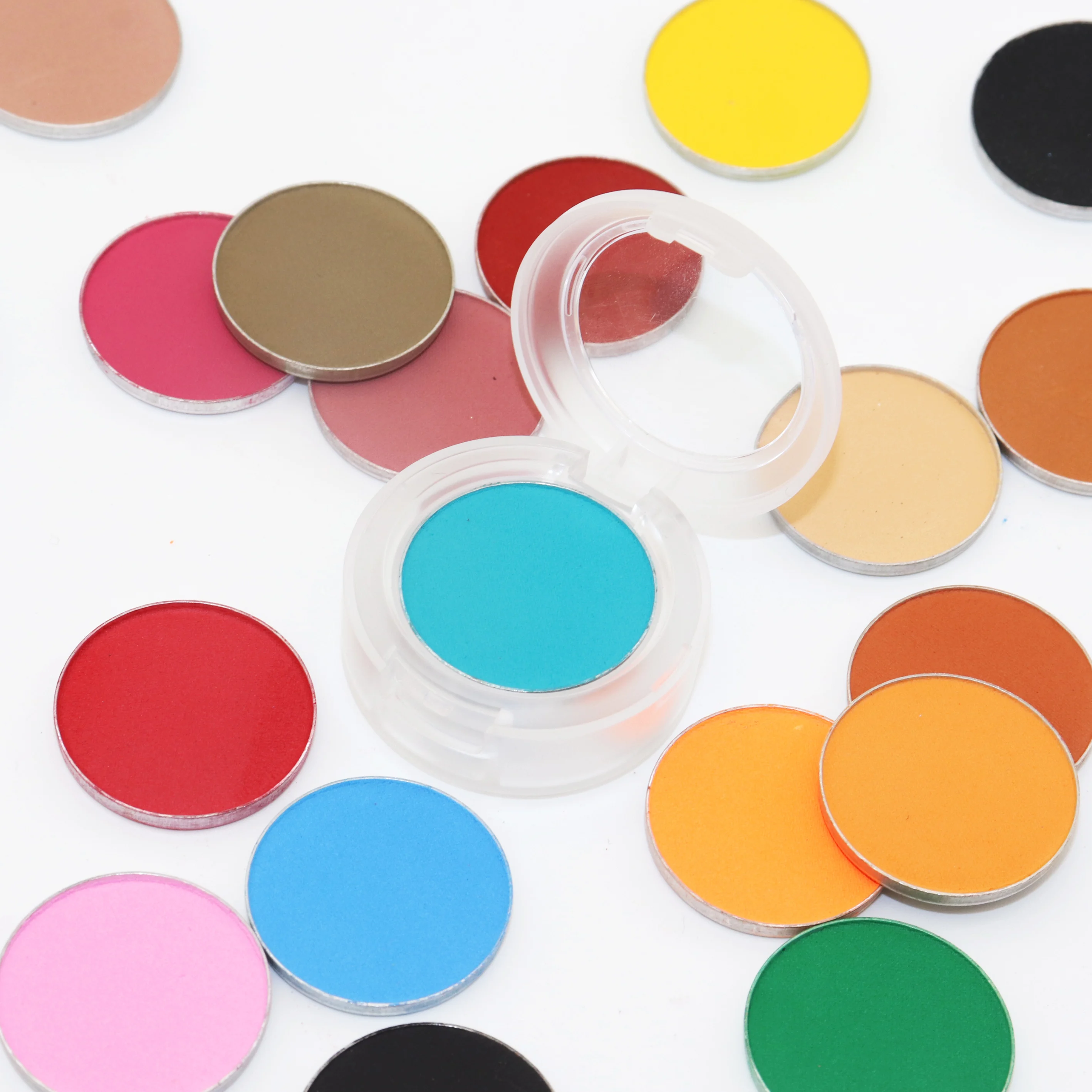 Wholesale Cruelty Free DIY Private Label Makeup Bright Eyeshadow Matte Shimmer Glitter Single Eyeshadow